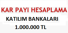 Katılım bankaları kar payı 1 Milyon