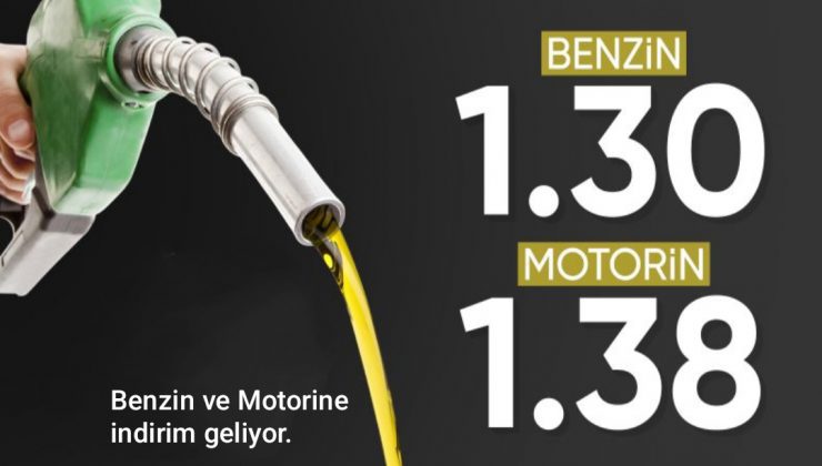 Benzin ve Motorine indirim