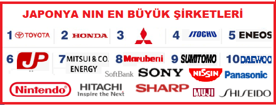 Japonya’nın En Büyük Şirketleri