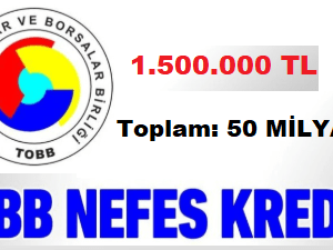 Nefes Kredisi 1.5 Milyon TL