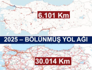 Bölünmüş Yol ağı 2025